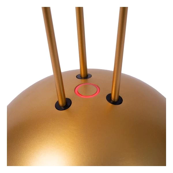 Lucide RENEE - Rechargeable Table lamp Outdoor - Battery - Ø 12,3 cm - LED Dim. - 1x2,2W 2700K/3000K - IP54 - With wireless charging pad - Matt Gold / Brass - detail 4